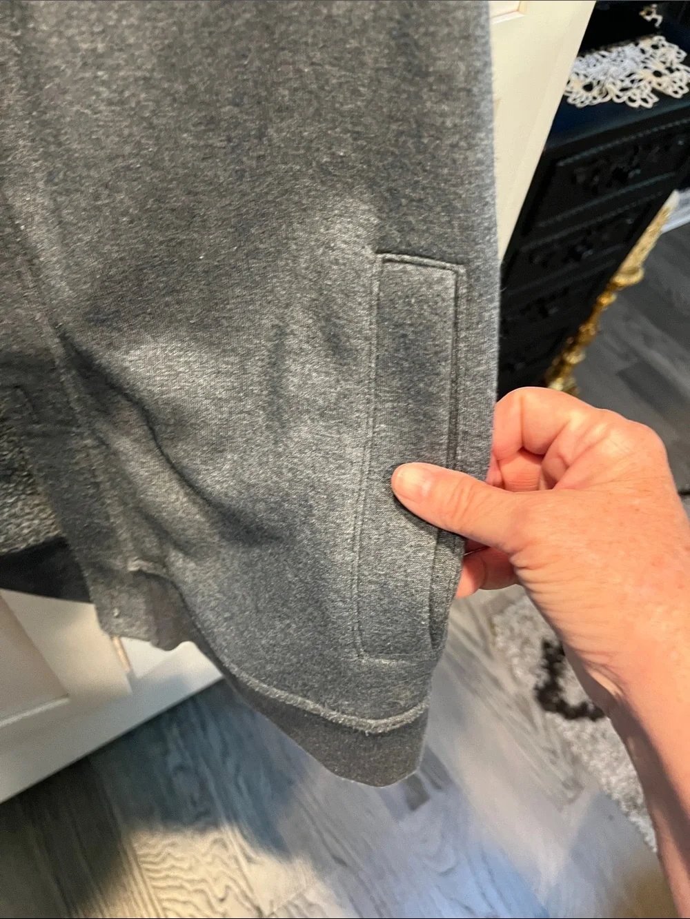 Banana Republic Men's Heather Grey Zip-Up Sweater Jacket